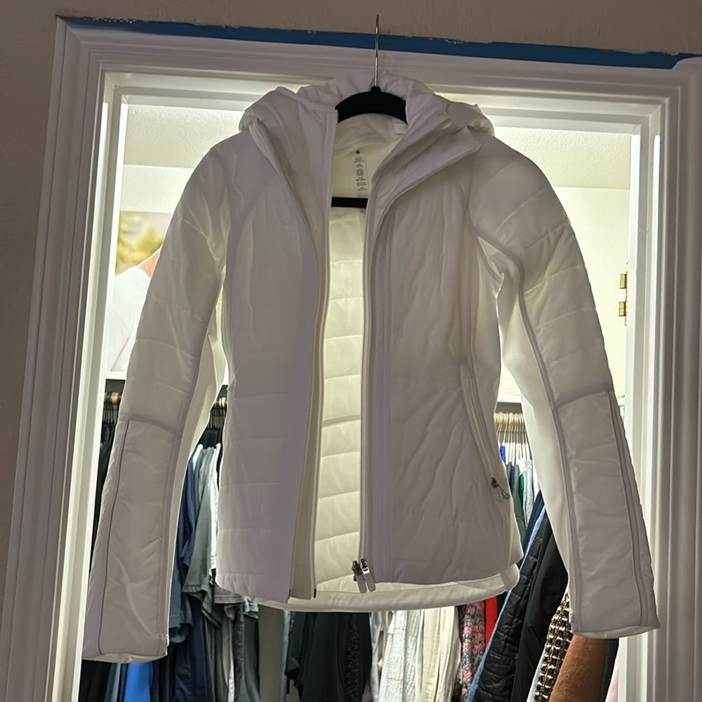 Jacket, fitted, hooded